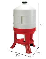 Kerbl Geflügeltränke 30 Liter Höhe 70 cm Kunststoff rot weiß 70233 – Bild 6