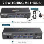 Camgeet HDMI KVM Switch 3 PC 2 Monitore 4K 60Hz USB 3.0 EDID – Bild 7