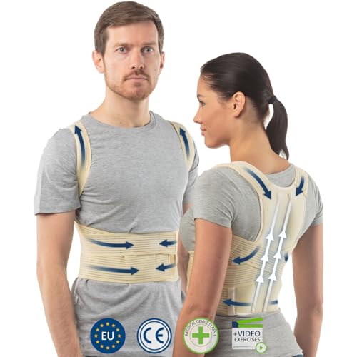 41SnjfGX7eL.jpg aHeal Rückenstützgürtel Größe 3 Haut Haltungskorrektur Rücken Geradehalter – Bild 1