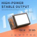 PowerFort PF200 tragbare Energiestation 99 Wh 150 W LiFePO4 – Bild 4