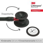 3M Littmann Cardiology IV Stethoskop 6200 schwarz 69 cm – Bild 3