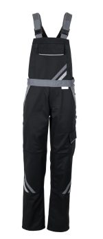Planam Highline Damen-Latzhose Schwarz Schiefer Zink Größe 48