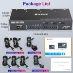 Camgeet HDMI KVM Switch 3 PC 2 Monitore 4K 60Hz USB 3.0 EDID – Bild 8