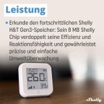 Shelly H und T Gen3 Elfenbein WLAN Temperatur und Feuchtigkeitssensor – Bild 4