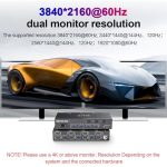 Camgeet HDMI KVM Switch 3 PC 2 Monitore 4K 60Hz USB 3.0 EDID – Bild 4