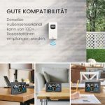 Newentor Funk-Wetterstation mit Außensensor, Wettervorhersage, DCF-Uhr – Bild 9