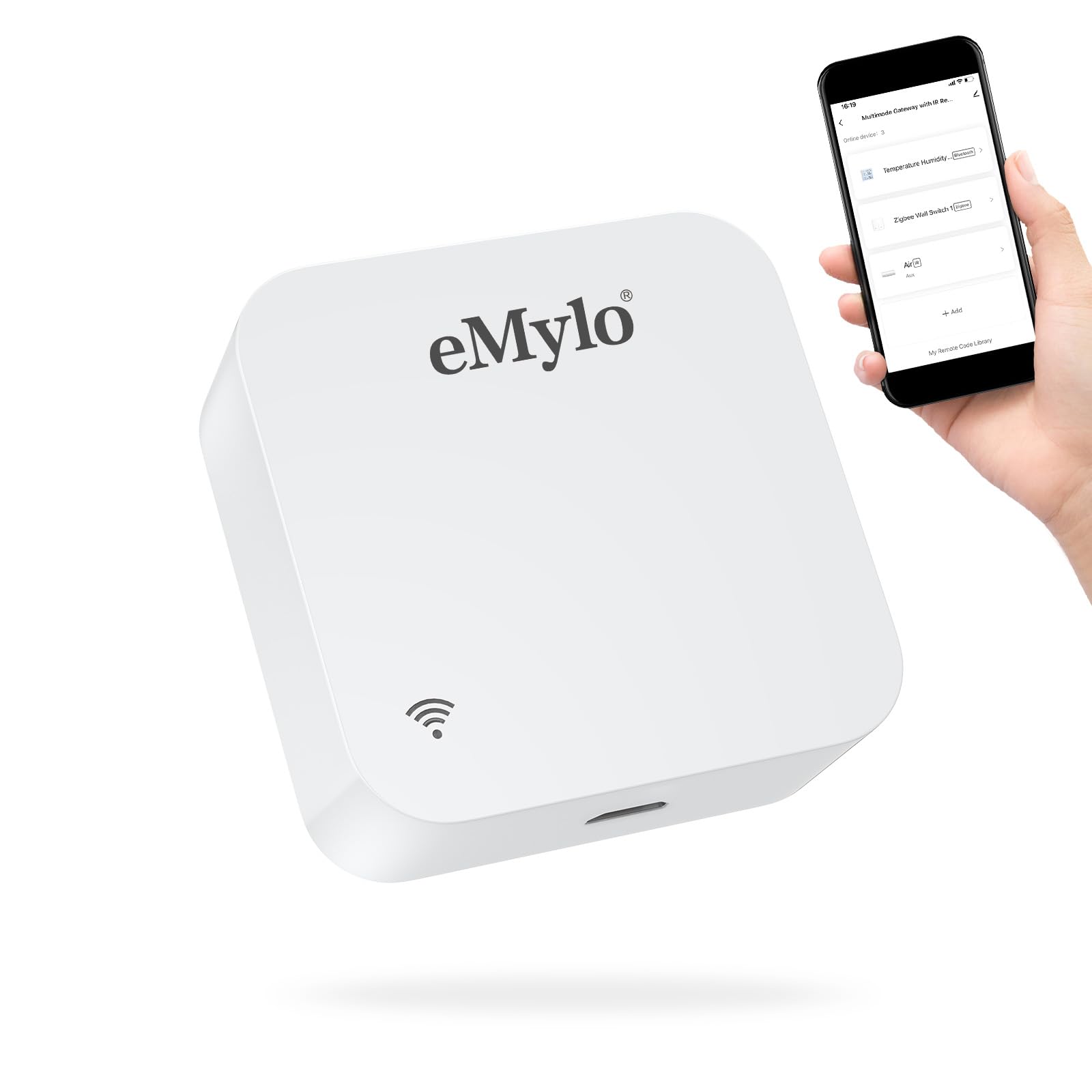 51bbOxpZzQL.jpg Yasorn eMylo Tri-Mode Gateway Bluetooth 5.0 ZigBee 3.0 WLAN IR Hub – Bild 1