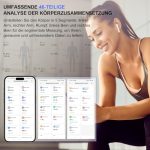 Healthkeep Personenwaage Impedanzmessung WLAN Bluetooth 8 Elektroden 180 kg – Bild 6