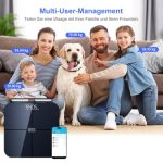 Healthkeep Personenwaage Impedanzmessung WLAN Bluetooth 8 Elektroden 180 kg – Bild 8