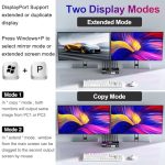 Camgeet HDMI KVM Switch 3 PC 2 Monitore 4K 60Hz USB 3.0 EDID – Bild 3