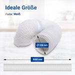 Abluftschlauch 100mm 5m PVC für Klimaanlagen Klimageräte Abzugshaube