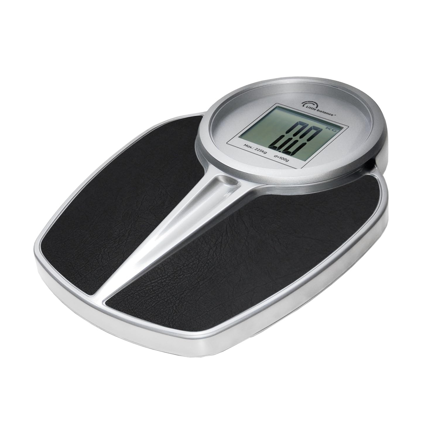 61q-YGx4CmL.jpg LITTLE BALANCE 8327 Elektronische Personenwaage 225 kg schwarz silber – Bild 1