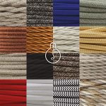 Amarcords Textilkabel für Lampen weiß geflochten 30 m mit Erdung 3x0,75 – Bild 5