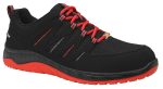 ELTEN Sicherheitsschuhe Maddox Black Red Low ESD S3S leicht sportlich