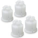 Set 4x Rastbuchse für Knebel-Innenoberteil 3/8 1/2 3/4 für Zweigriff-Armaturen