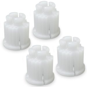 Set 4x Rastbuchse für Knebel-Innenoberteil 3/8 1/2 3/4 für Zweigriff-Armaturen