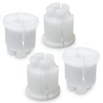 Set 4x Rastbuchse für Knebel-Innenoberteil 3/8 1/2 3/4 für Zweigriff-Armaturen