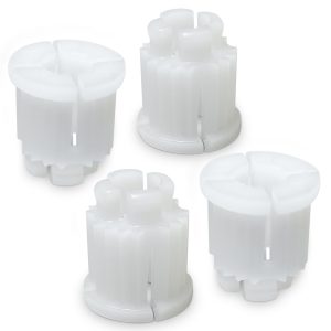 Set 4x Rastbuchse für Knebel-Innenoberteil 3/8 1/2 3/4 für Zweigriff-Armaturen