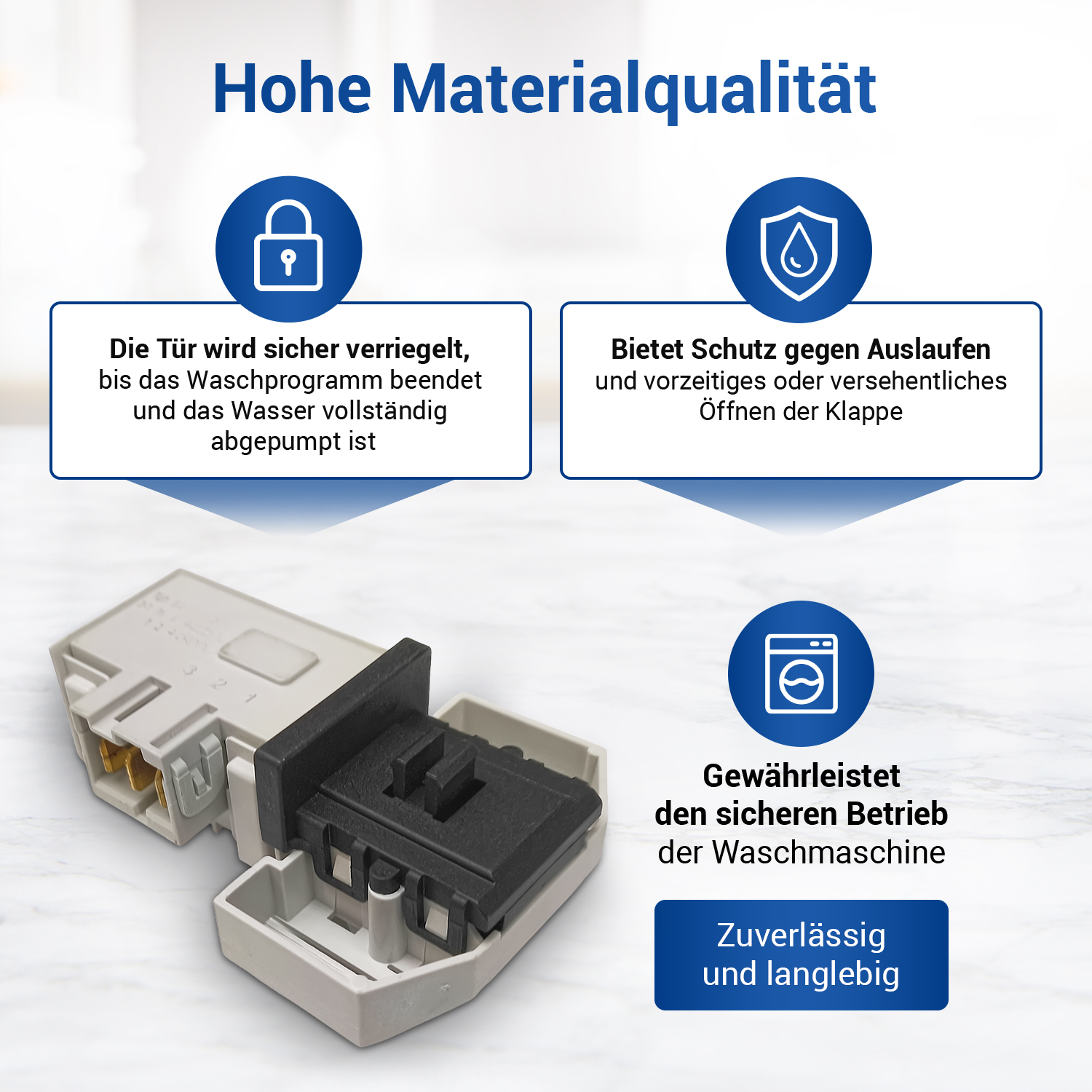 Verriegelungsrelais wie Bosch 00610147 in Waschmaschine Waschtrockner Verriegelungsrelais wie Bosch 00610147 in Waschmaschine Waschtrockner