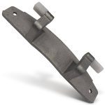 Türscharnier wie Bosch 00634198 mit Buchsen für Waschmaschine Frontlader