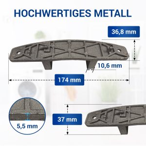 Türscharnier wie Bosch 00634198 mit Buchsen für Waschmaschine Frontlader