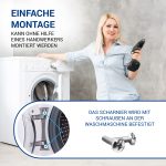 Türscharnier wie Bosch 00634198 mit Buchsen für Waschmaschine Frontlader