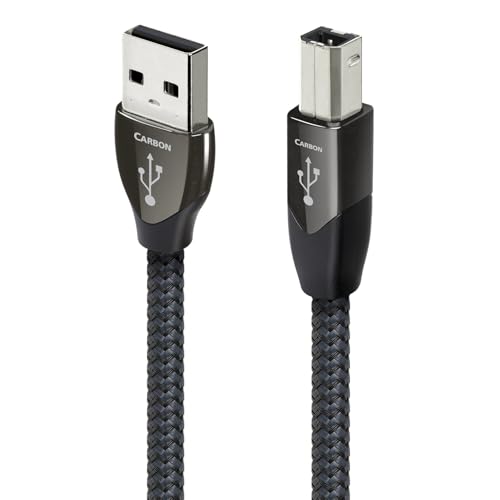 31EGOYg1UPL.jpg AudioQuest Carbon USB-Kabel 0,75 m USB A auf USB B Grau Schwarz – Bild 1