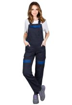 REIS Damen Schutzlatzhose CORTON-L-B Marineblau Blau Baumwolle Gr 42