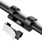 AGPTEK 30 Stück Kabelclips selbstklebend Kabelhalter schwarz groß