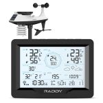 Raddy MN6 Lite Wetterstation 5-in-1 mit Außensensor DCF Funkuhr