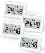 DOOMAY Mini Thermometer Hygrometer digital mit Celsius 4er Set – Bild 2