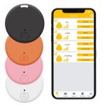 Aweskmo 4 Stück kabellose Artikelfinder Schlüsselfinder kompatibel iOS Android