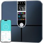JEETIF Körperfettwaage Smart Personenwaage mit App 22 Messwerte LED