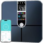JEETIF Körperfettwaage Smart Personenwaage mit App 22 Messwerte LED – Bild 2