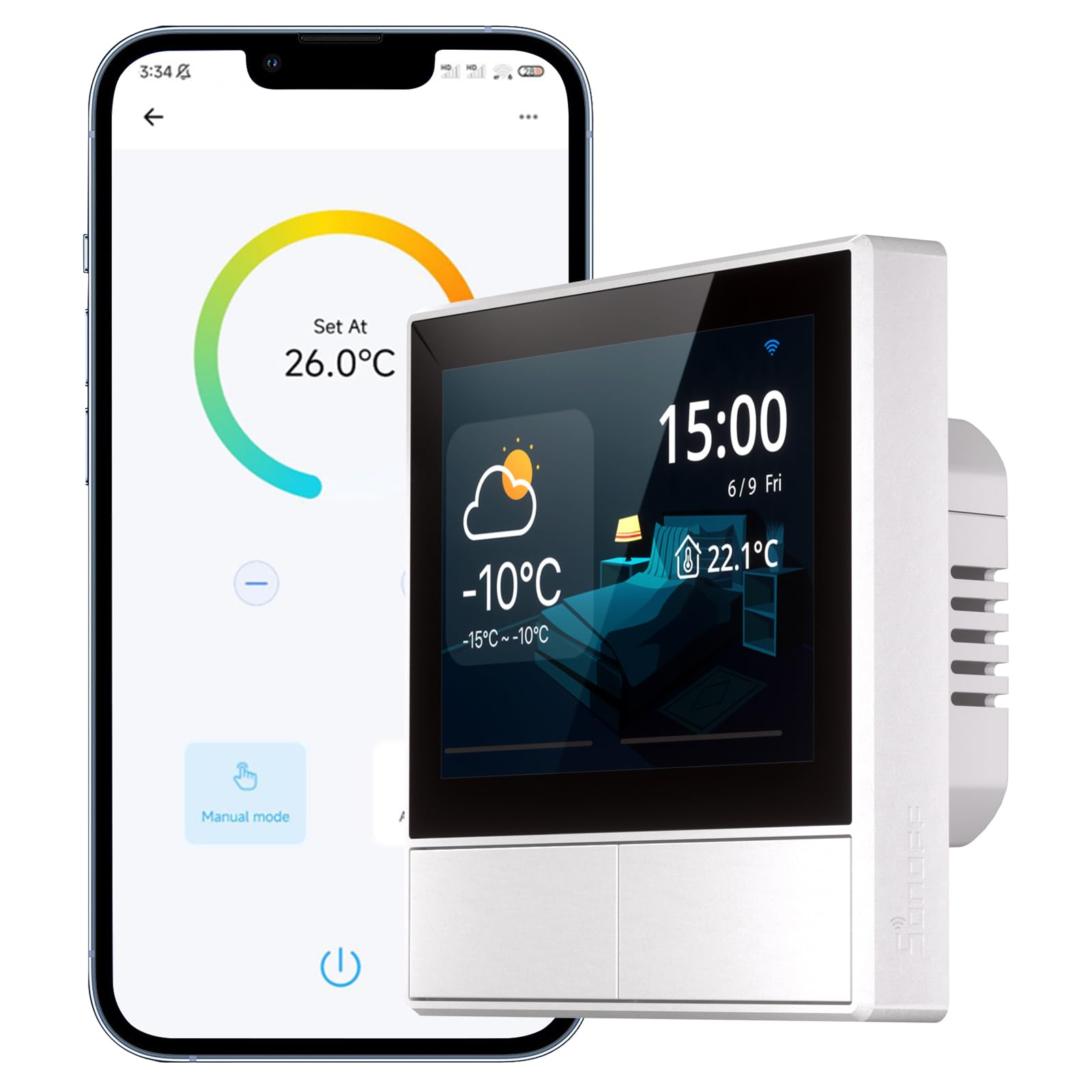 61vbfD2CsDL.jpg SONOFF NSPanel Smart Scene WLAN Wandschalter 2 Kanal Weiss – Bild 1