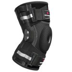 NEENCA Kniebandage mit Scharnier und X-Strap System Schwarz Größe M