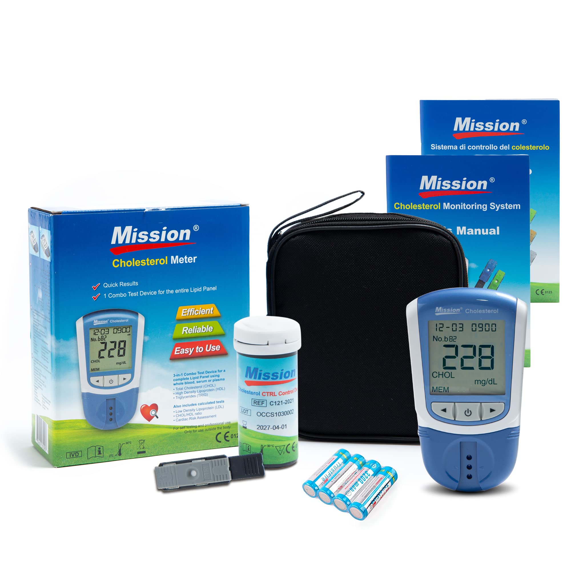 71C05A8kDqL.jpg GIMA Mission 23932 3-in-1 Cholesterinmessgerät für HDL LDL Triglyceride – Bild 1