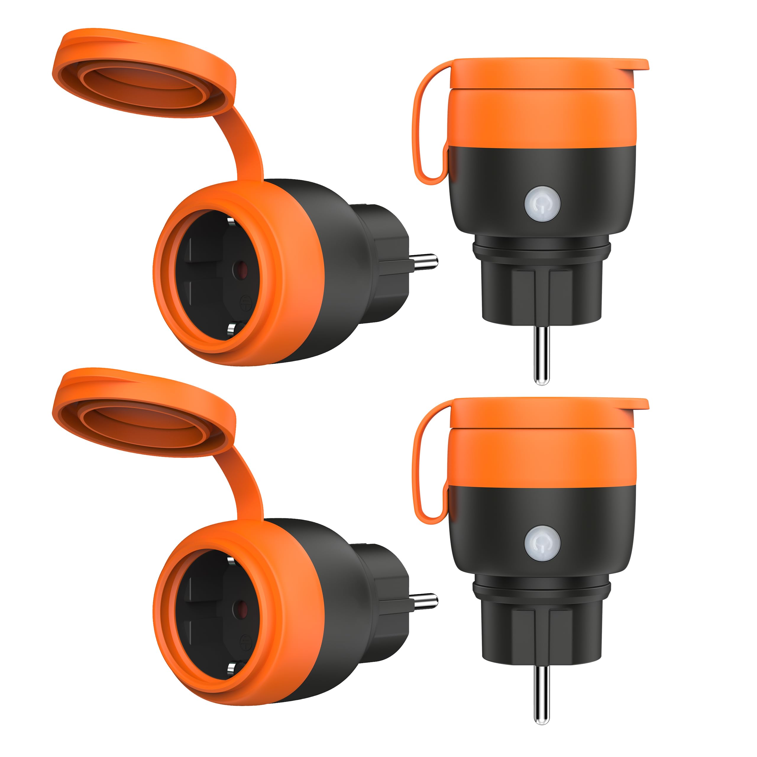 71L8Fbkvd-L.jpg UCOMEN Outdoor WLAN Steckdosen 4er Pack IP44 16A mit Strommessung – Bild 1