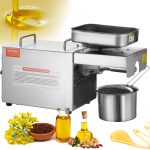 VEVOR Elektrische Ölpresse 700 W Edelstahl Heißpressung 140 C