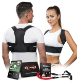 Retuale Haltungskorrektor 3-in-1 Rückenstütze verstellbar mit Fitnessband – Bild 2