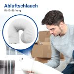 Abluftschlauch 1m PVC für 125mm Luftführungssysteme für Klimaanlagen