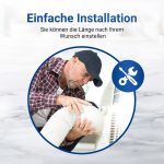 Abluftschlauch 1m PVC für 125mm Luftführungssysteme für Klimaanlagen
