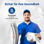 Aluminium Abluftschlauch 100er 2m Schlauch Flexrohr Universal für Abzugshaube