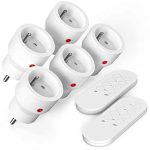 SURNICE Funksteckdosen Set 5 Steckdosen 2 Fernbedienungen 10A 2300W – Bild 2