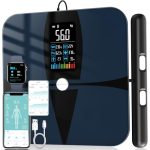 Lepulse Körperfettwaage mit Handsensoren App Körperanalyse 20 Messdaten