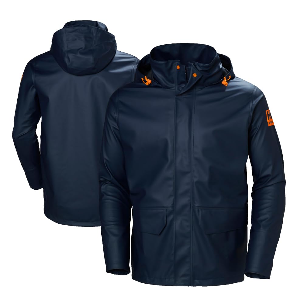 51-NdKb8S5L.jpg Helly Hansen Gale Rain Jacket Regenjacke Marineblau – Bild 1