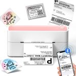 Phomemo 241BT Bluetooth Etikettendrucker 4x6 Versandetiketten Rosa