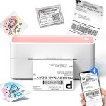 Phomemo 241BT Bluetooth Etikettendrucker 4x6 Versandetiketten Rosa – Bild 2