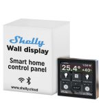 Shelly Wall Display Schwarz 4 Zoll WLAN Bluetooth Bedienfeld mit 5A Schalter