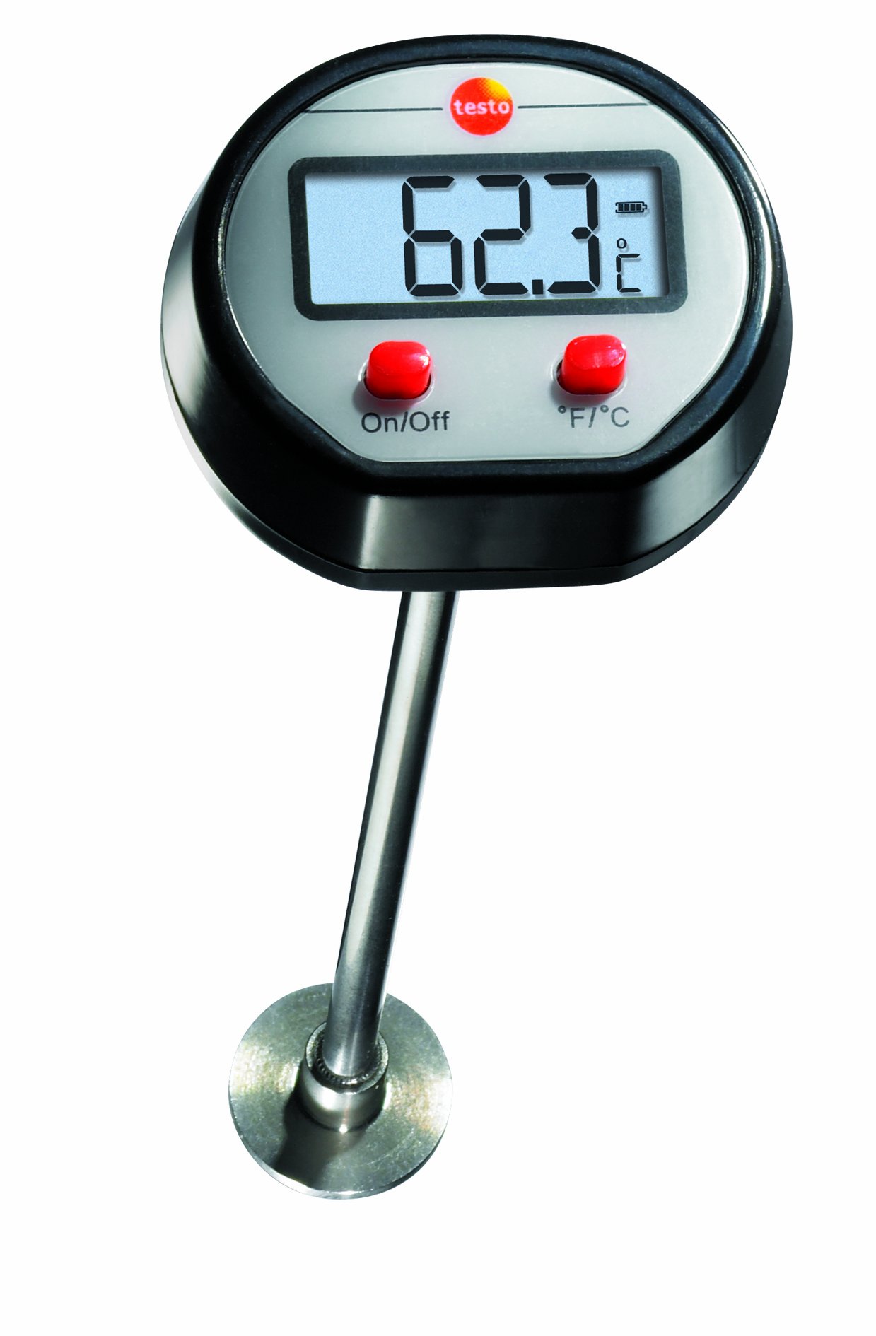71cLiHe2spL.jpg Testo 0560 1109 Mini-Oberflächenthermometer digital mit Messspitze – Bild 1